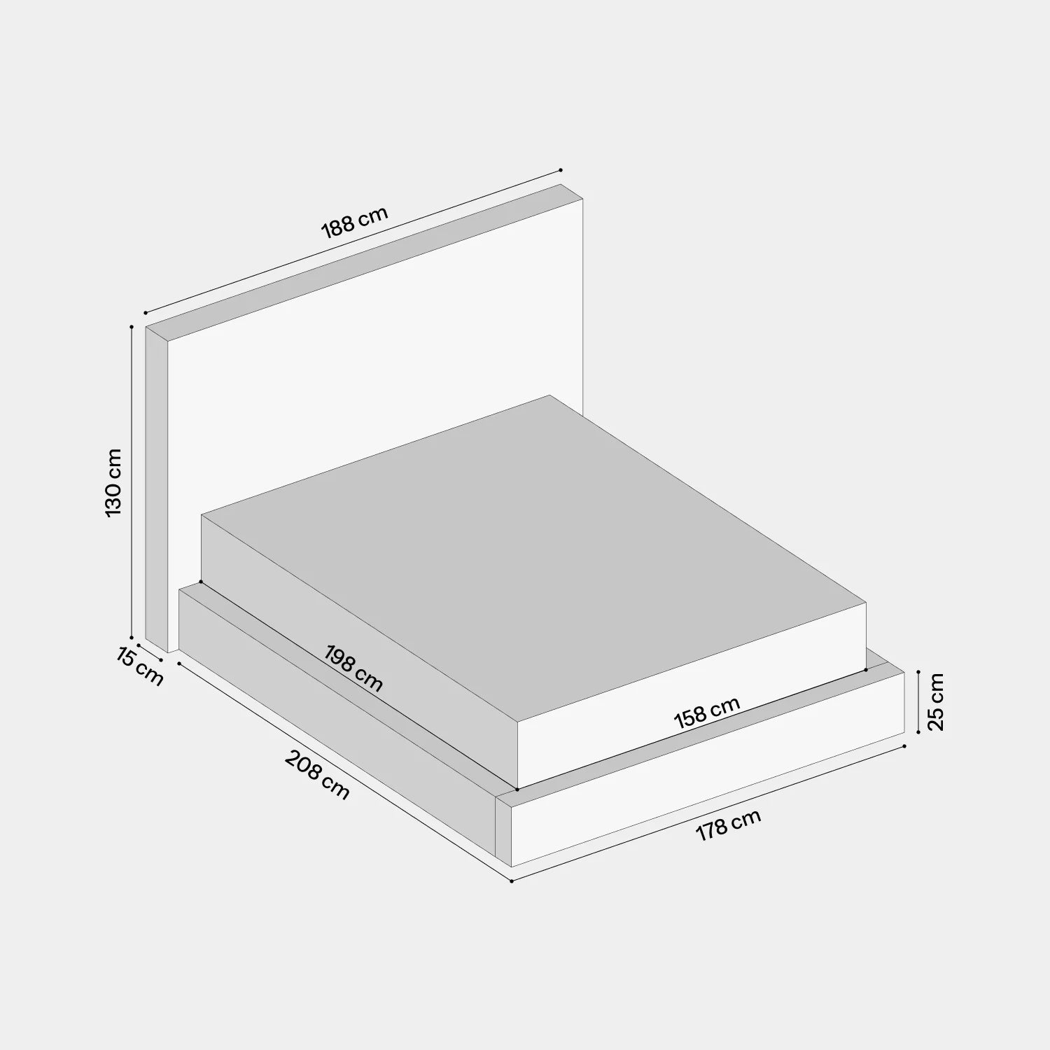 Capa Elegance para Box com Cabeceira completa