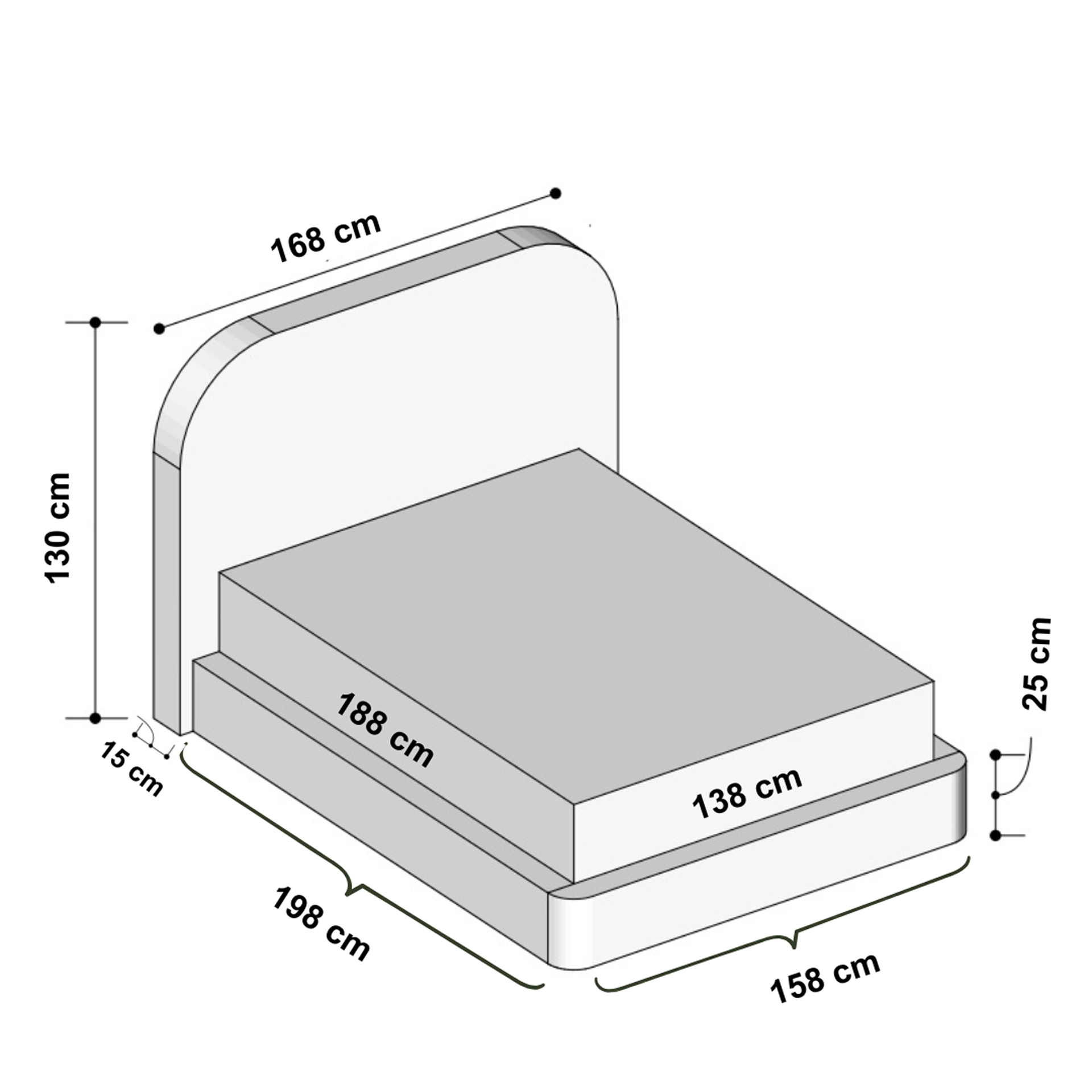 Capa Elegance para Box com Cabeceira completa