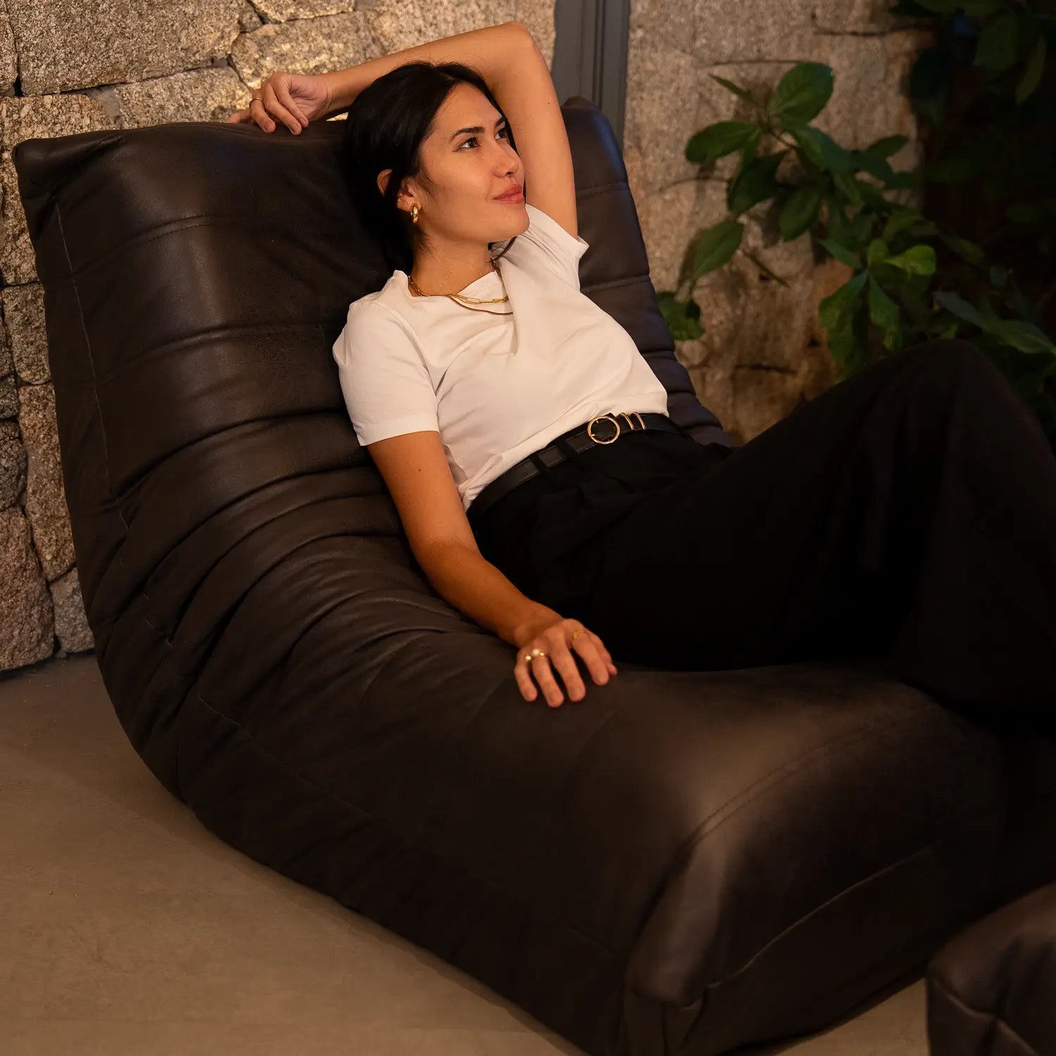 Poltrona Cozy - Corino Preto