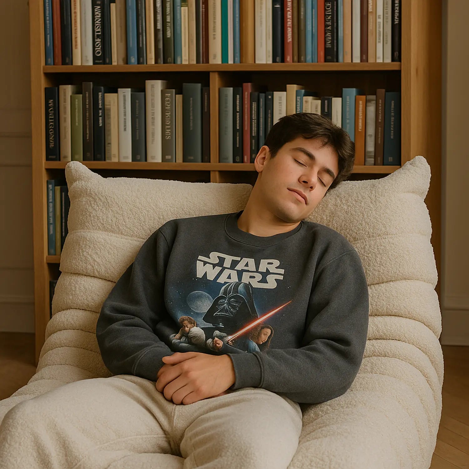 Poltrona na Caixa Cozy - Bouclê Linho