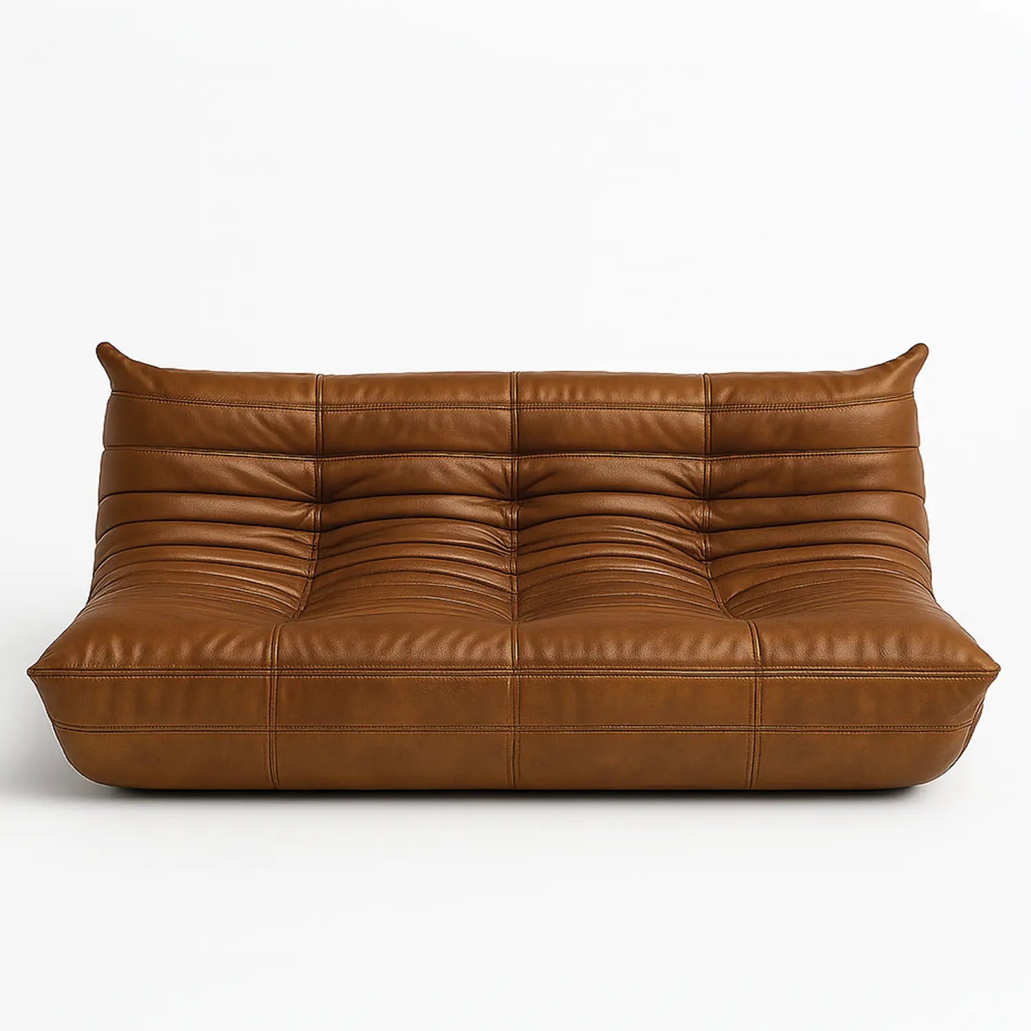 Sofá na Caixa Cozy - Corino Marrom